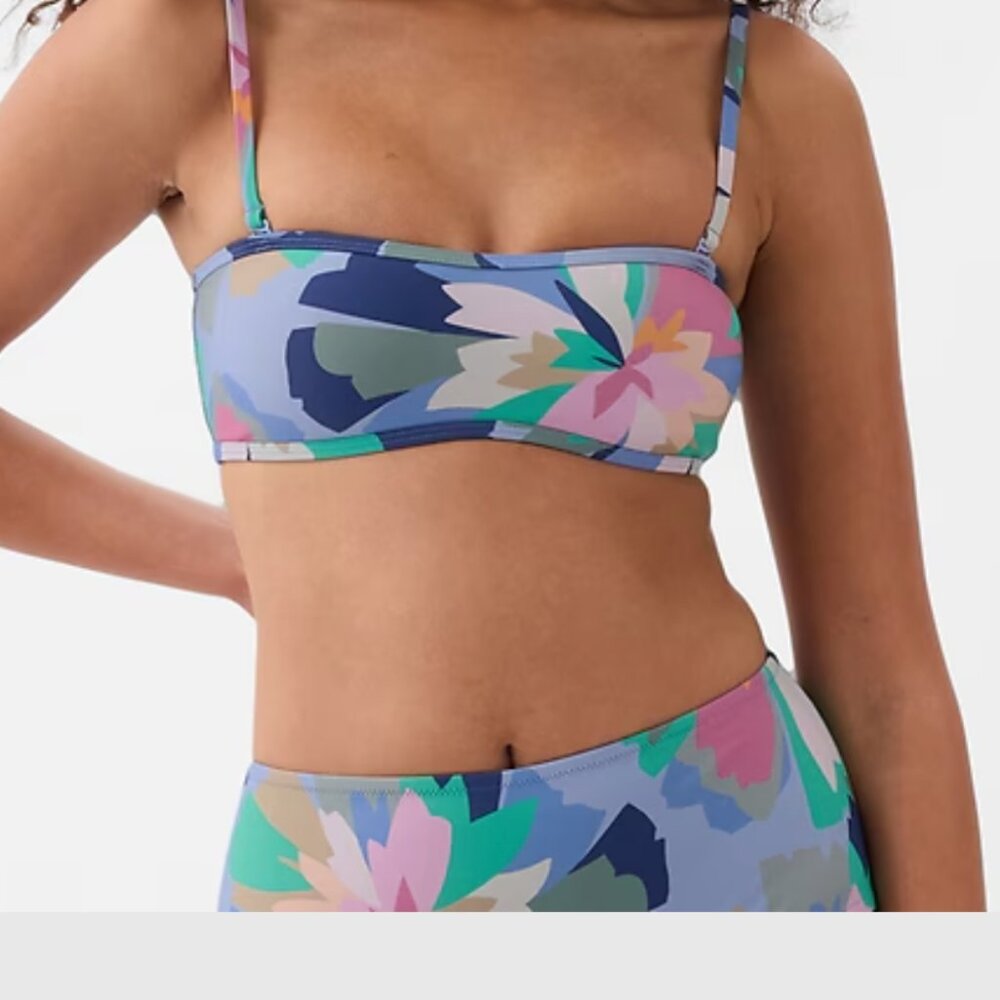 High Rise Bikini Bottom  and Bandeau Top - NWT - XXS